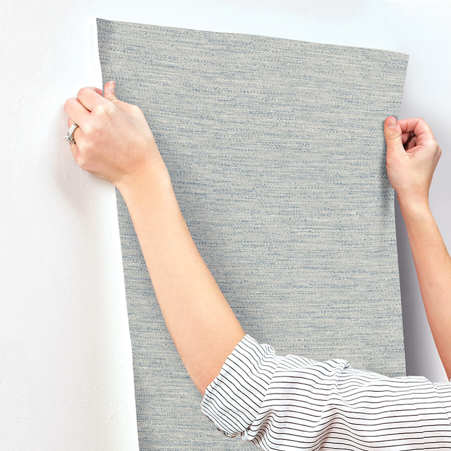 wool-texture-light-blue-wallpaper-york-wallcoverings-4142-72645 - York Wallcoverings Wallpaper
