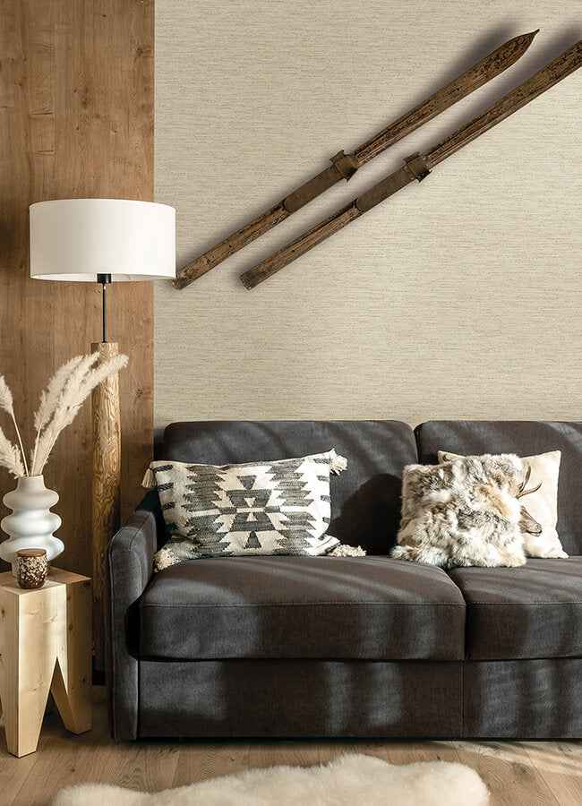 Wool Texture Beige Wallpaper - York Wallcoverings - 4142-72649 - York Wallcoverings Wallpaper