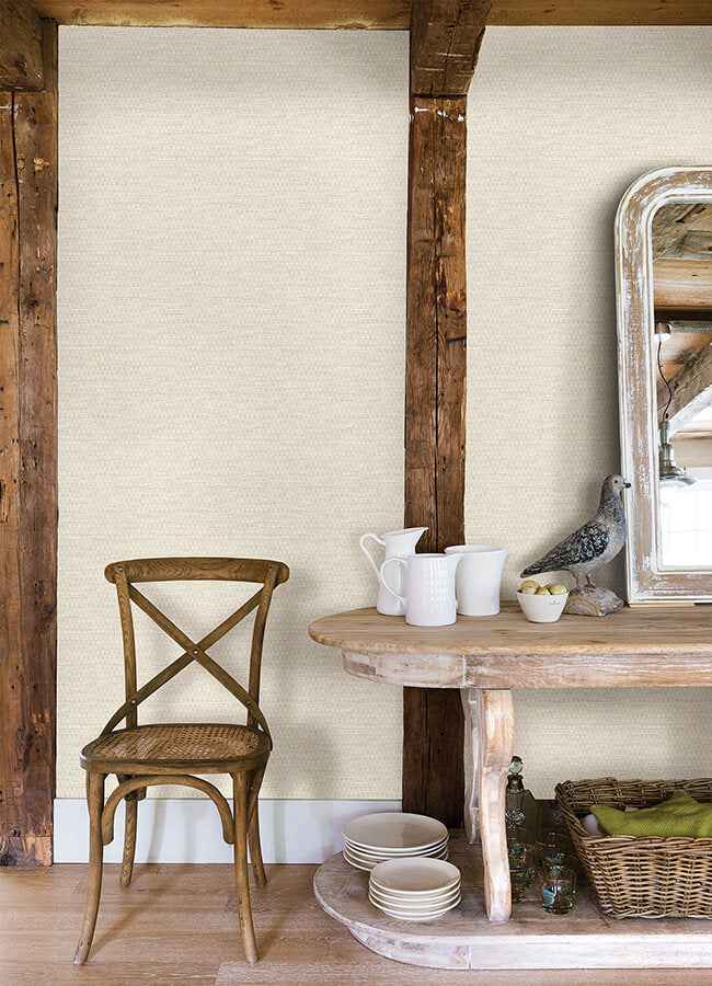 Plaited Grass Cream Wallpaper - York Wallcoverings - 4142-72650 - York Wallcoverings Wallpaper