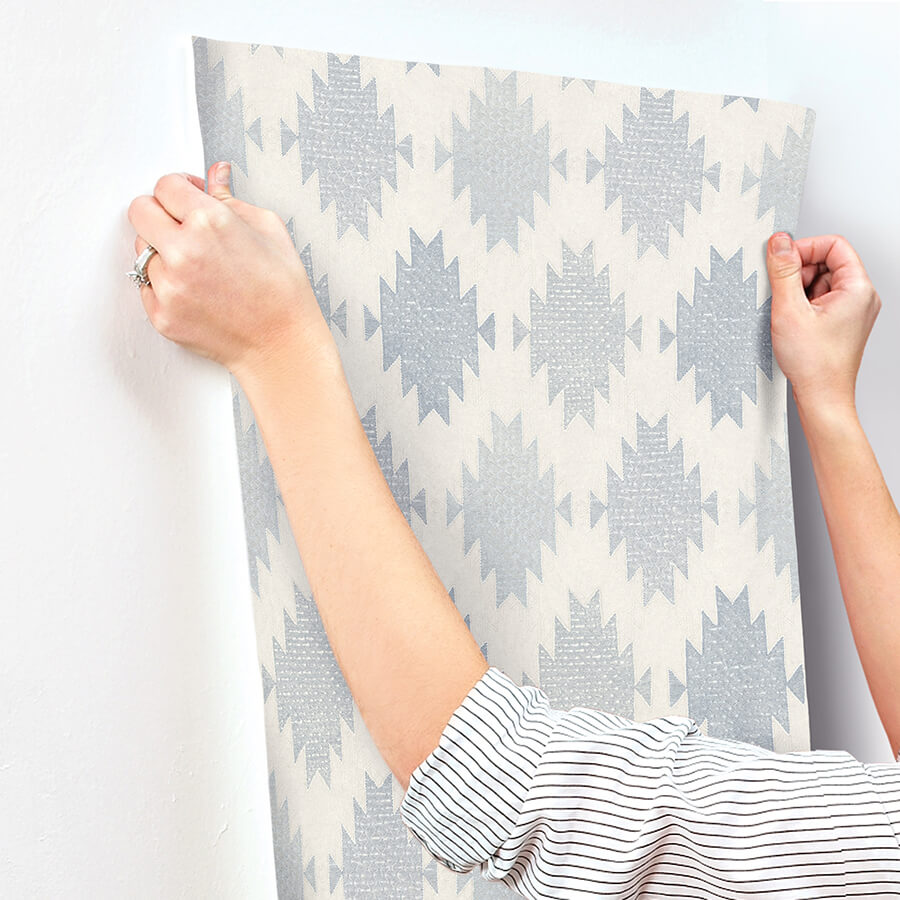 stitched-heirloom-indigo-wallpaper-york-wallcoverings-4142-72663 - York Wallcoverings Wallpaper