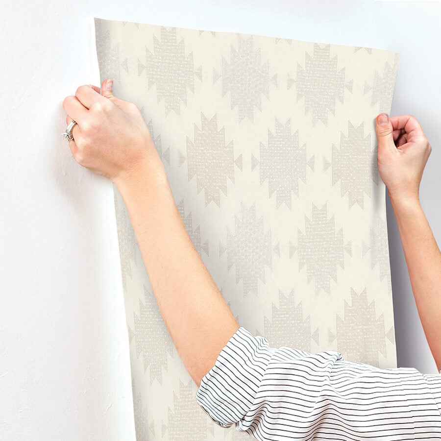 Stitched Heirloom White Wallpaper - York Wallcoverings - 4142-72664 - York Wallcoverings Wallpaper