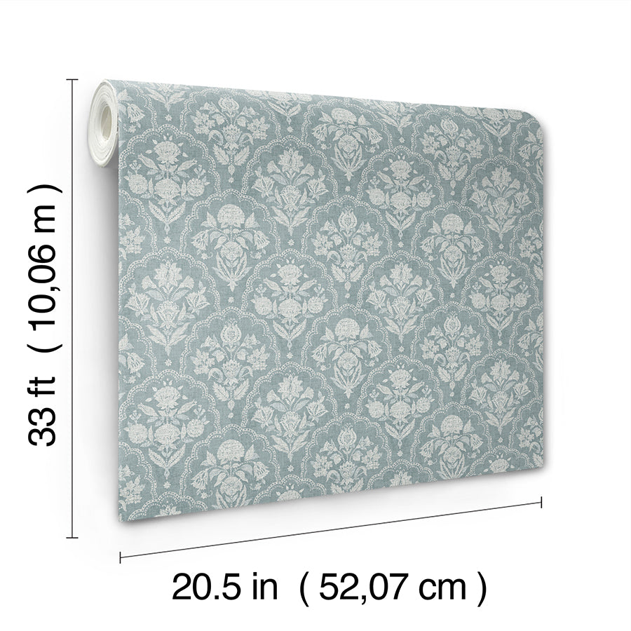 frances-blue-fishscale-wallpaper-york-wallcoverings-ast6351