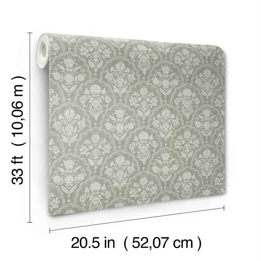 Frances Moss Fishscale Wallpaper - York Wallcoverings - AST6353 - York Wallcoverings Wallpaper