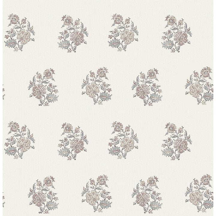 overbrook-plum-bouquet-toss-wallpaper-york-wallcoverings-ast6358 - York Wallcoverings Wallpaper