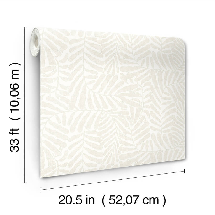 gabriel-pearl-fern-wallpaper-york-wallcoverings-4155-27314 - York Wallcoverings Wallpaper