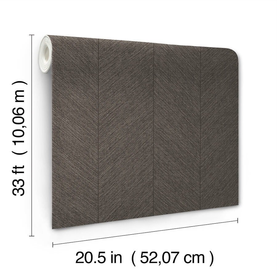 kallam-espresso-chevron-wallpaper-york-wallcoverings-4155-27317 - York Wallcoverings Wallpaper