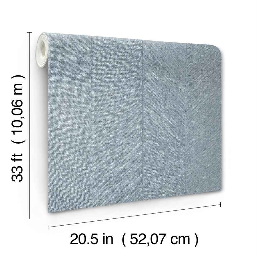 Kallam Light Blue Chevron Wallpaper - York Wallcoverings - 4155-27319 - York Wallcoverings Wallpaper
