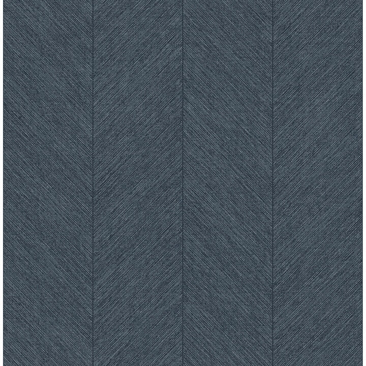 kallam-indigo-chevron-wallpaper-york-wallcoverings-4155-27323 - York Wallcoverings Wallpaper