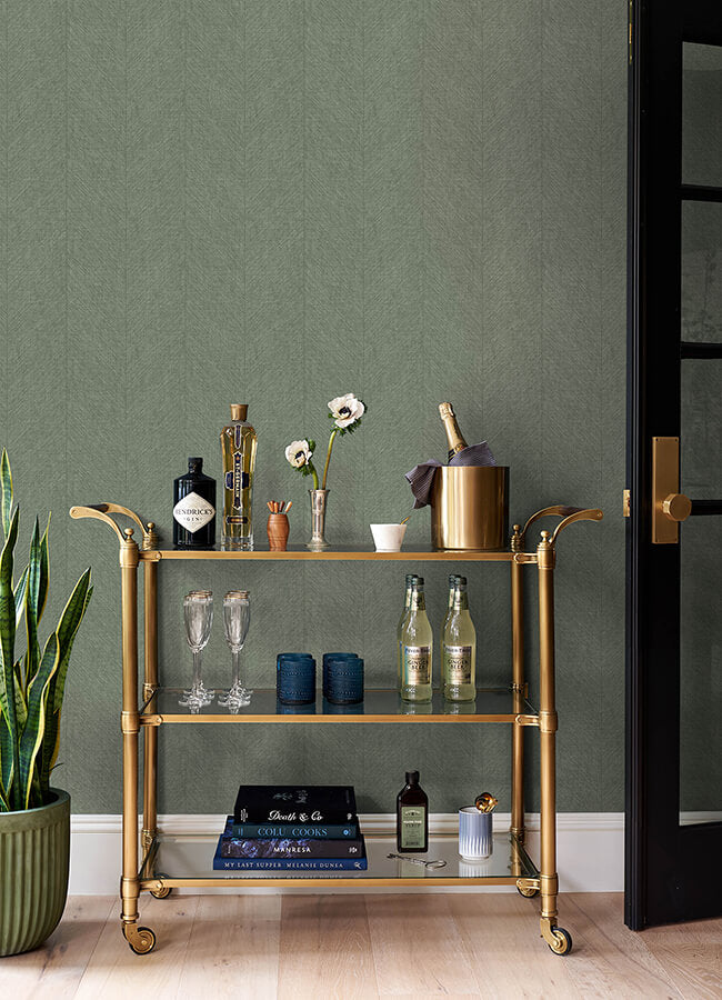 kallam-sage-chevron-wallpaper-york-wallcoverings-4155-27324 - York Wallcoverings Wallpaper