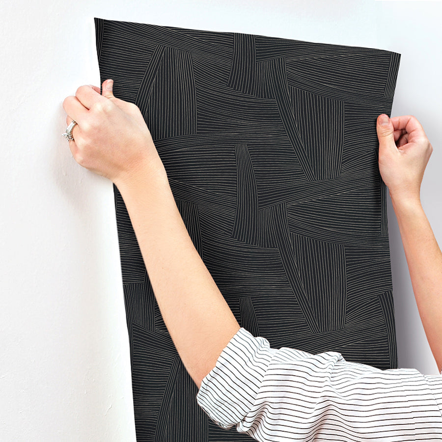 reid-black-woven-geometric-wallpaper-york-wallcoverings-4155-27330
