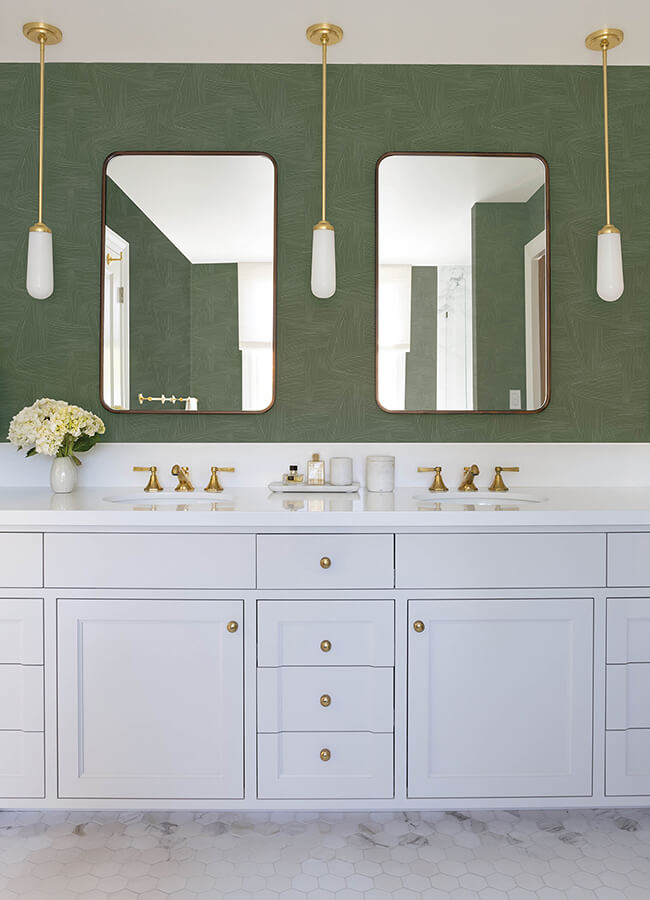 reid-evergreen-woven-geometric-wallpaper-york-wallcoverings-4155-27331 - York Wallcoverings Wallpaper