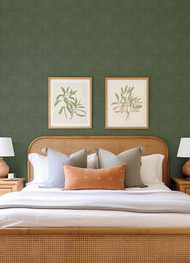 reid-evergreen-woven-geometric-wallpaper-york-wallcoverings-4155-27331 - York Wallcoverings Papel pintado