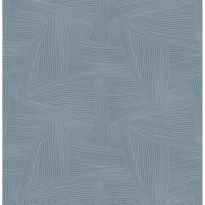 reid-sky-blue-woven-geometric-wallpaper-york-wallcoverings-4155-27334 - York Wallcoverings Papel pintado