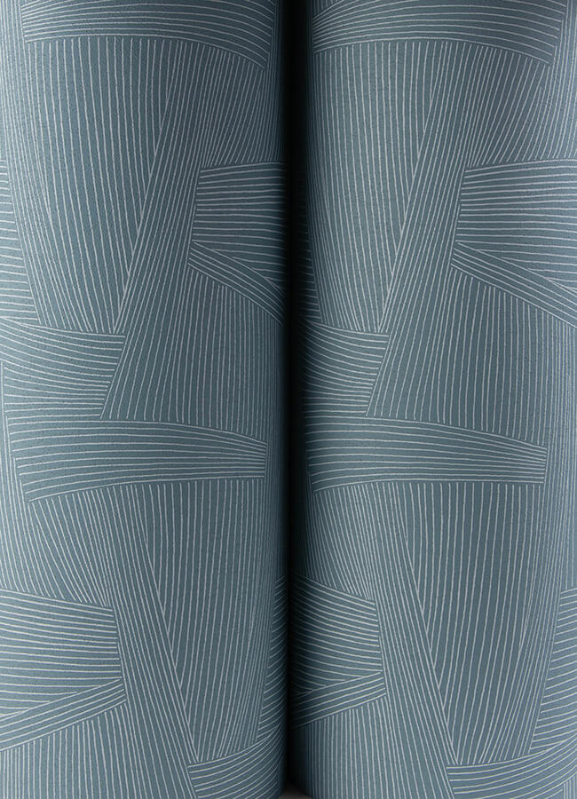 reid-sky-blue-woven-geometric-wallpaper-york-wallcoverings-4155-27334 - York Wallcoverings Papel pintado