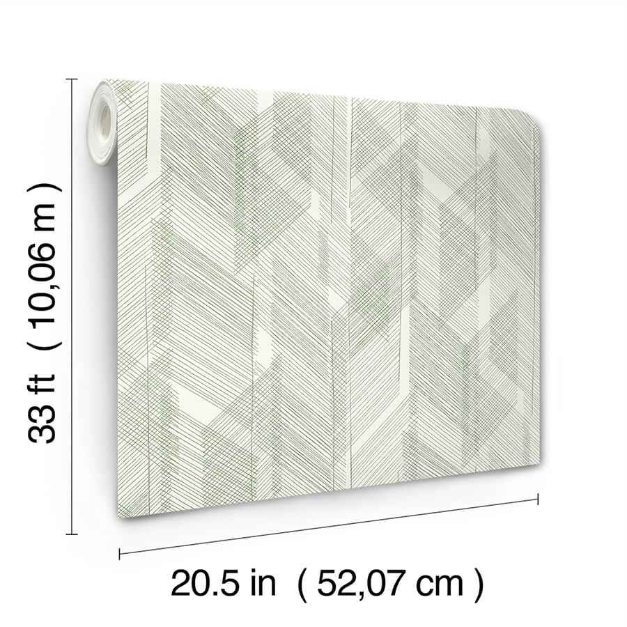 Bryant Evergreen Crosshatch Wallpaper - York Wallcoverings - 4155-27335 - York Wallcoverings Wallpaper