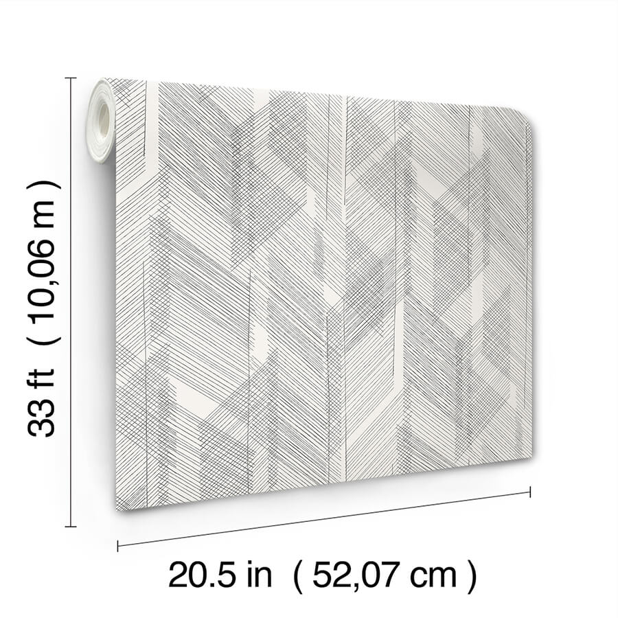 bryant-black-crosshatch-wallpaper-york-wallcoverings-4155-27336 - York Wallcoverings Papel pintado