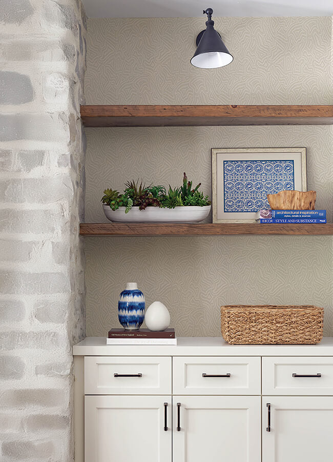 hollenback-ivory-dotted-abstract-wallpaper-york-wallcoverings-4155-27344 - York Wallcoverings Wallpaper