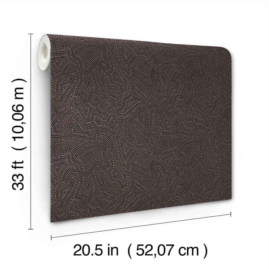 Hollenback Black Dotted Abstract Wallpaper - York Wallcoverings - 4155-27346 - York Wallcoverings Wallpaper