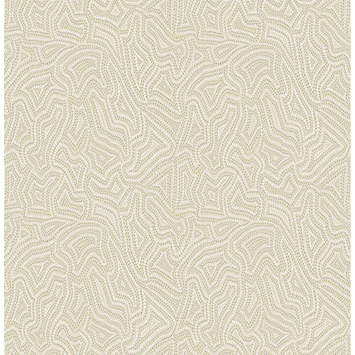 hollenback-gold-dotted-abstract-wallpaper-york-wallcoverings-4155-27347 - York Wallcoverings Wallpaper