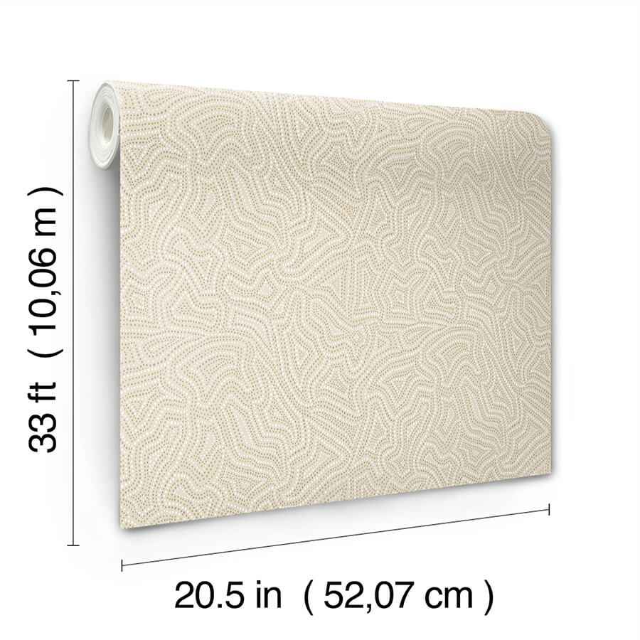 Hollenback Gold Dotted Abstract Wallpaper - York Wallcoverings - 4155-27347 - York Wallcoverings Wallpaper