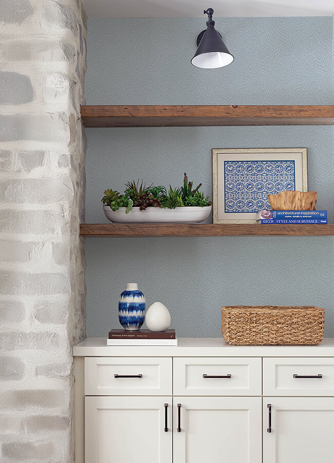 hollenback-light-blue-dotted-abstract-wallpaper-york-wallcoverings-4155-27348 - York Wallcoverings Wallpaper