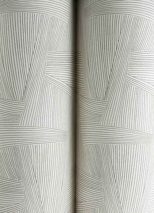 Reid Grey Woven Geometric Wallpaper - York Wallcoverings - 4155-27353 - York Wallcoverings Wallpaper