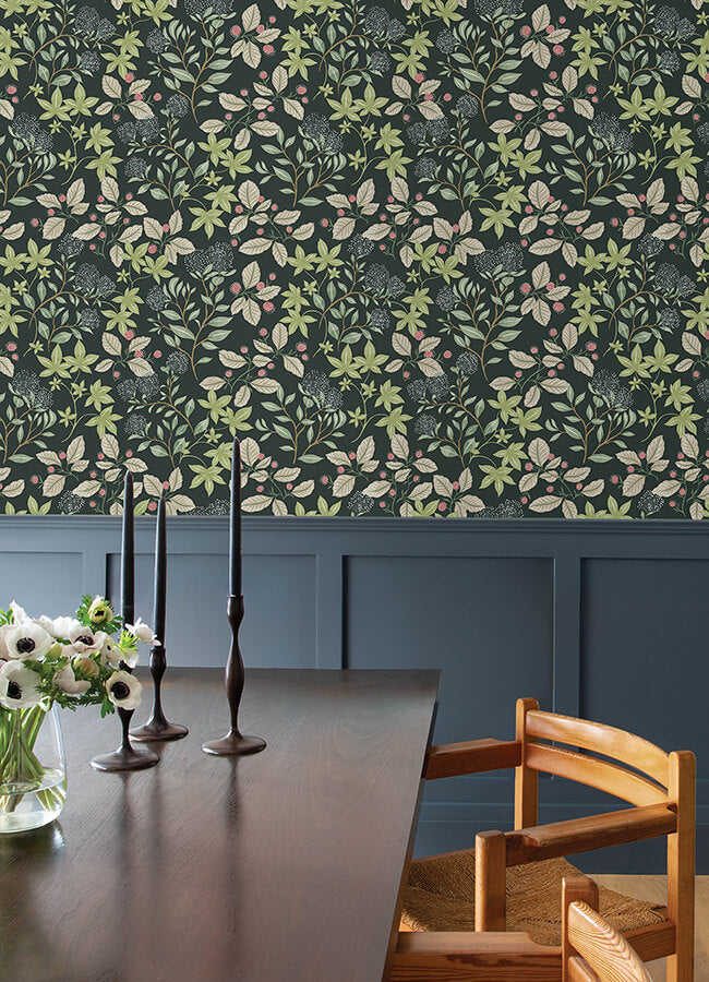 mildred-evergreen-botanical-trail-wallpaper-york-wallcoverings-4155-72813 - York Wallcoverings Wallpaper
