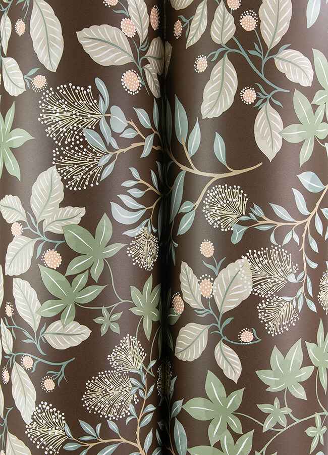Mildred Espresso Botanical Trail Wallpaper - York Wallcoverings - 4155-72816 - York Wallcoverings Wallpaper