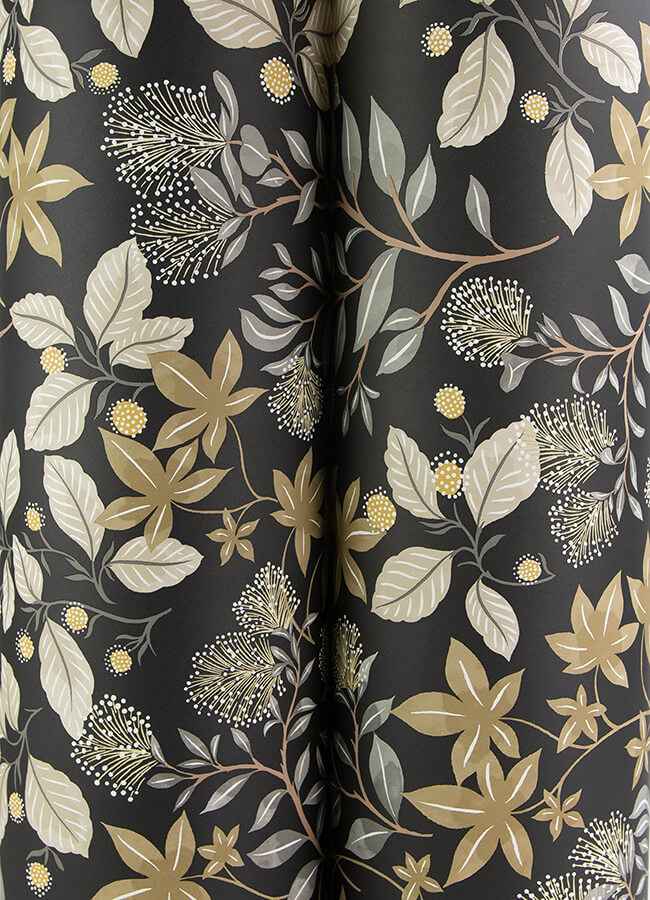 Mildred Black Botanical Trail Wallpaper - York Wallcoverings - 4155-72817 - York Wallcoverings Wallpaper