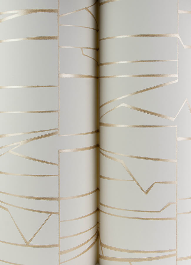 huntington-gold-geometric-stripe-wallpaper-york-wallcoverings-4155-72818 - York Wallcoverings Wallpaper