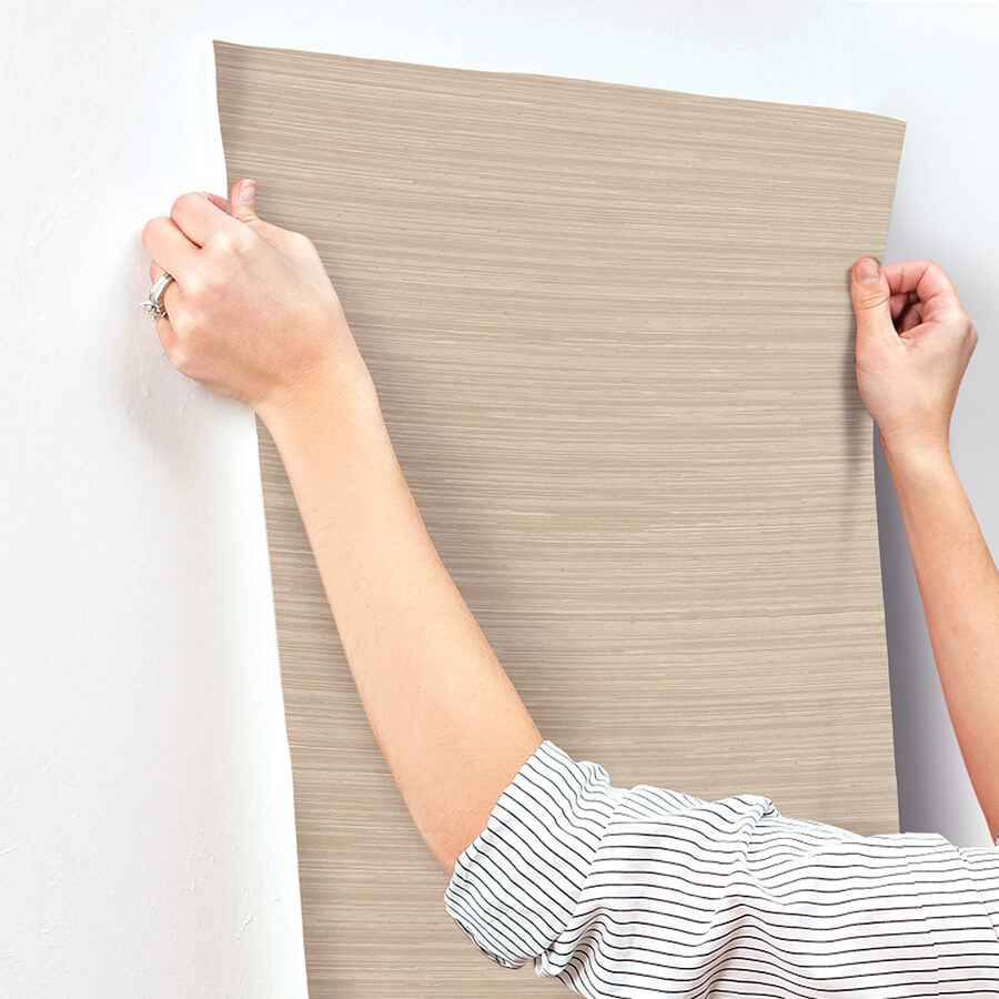 Reynier Wheat Hemp Wallpaper - York Wallcoverings - 4155-72823 - York Wallcoverings Wallpaper
