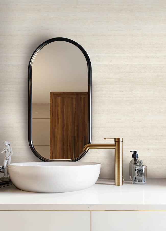 First Light Ivory Striated Wallpaper - York Wallcoverings - 4168-15507 - York Wallcoverings Wallpaper