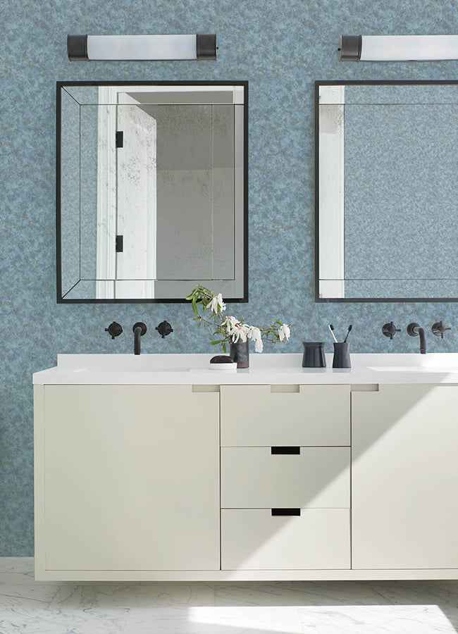 Aged Patina Turquoise Distressed Wallpaper - York Wallcoverings - 4168-15522 - York Wallcoverings Wallpaper