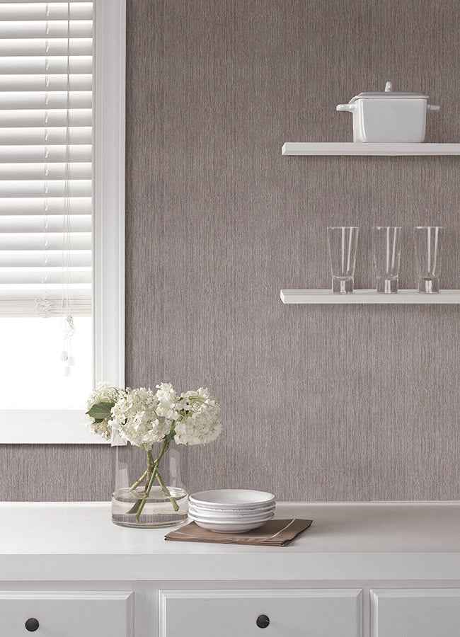 Sunshower Brown Stria Wallpaper - York Wallcoverings - 4168-16641 - York Wallcoverings Wallpaper