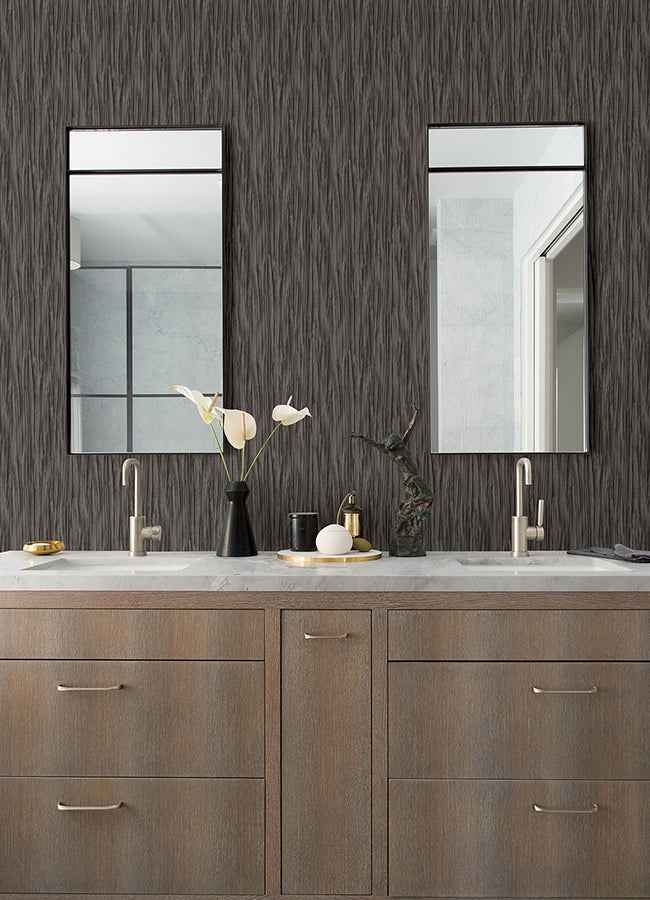 Kahuna Pewter Waves Wallpaper - York Wallcoverings - 4168-17726 - York Wallcoverings Wallpaper