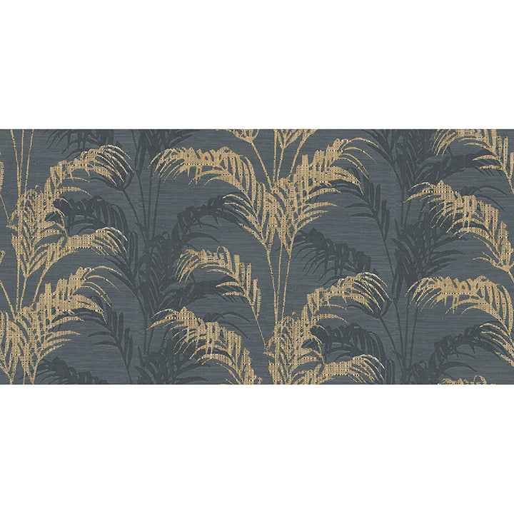 Rattan Charcoal Palm Wallpaper - York Wallcoverings - 4168-17741