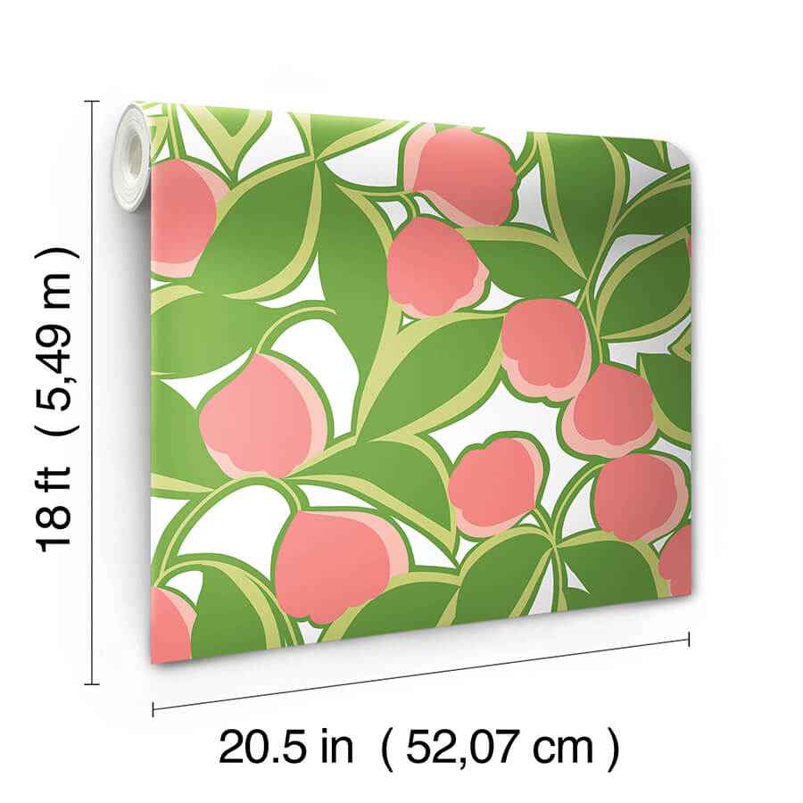 Talia Green Peel & Stick Wallpaper - York Wallcoverings - MCS6405 - York Wallcoverings Wallpaper