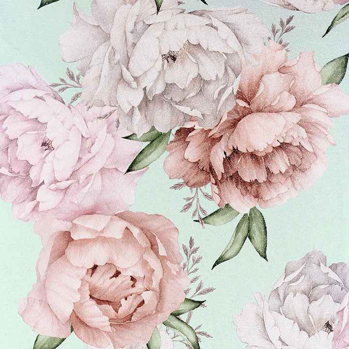 Sophie Mint Floral Wallpaper - York Wallcoverings - AH251908 - York Wallcoverings Wallpaper