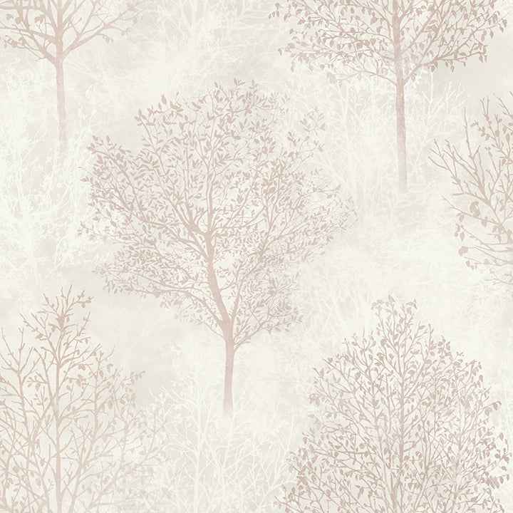 Agatha Beige Trees Wallpaper - York Wallcoverings - AH256702 - York Wallcoverings Wallpaper