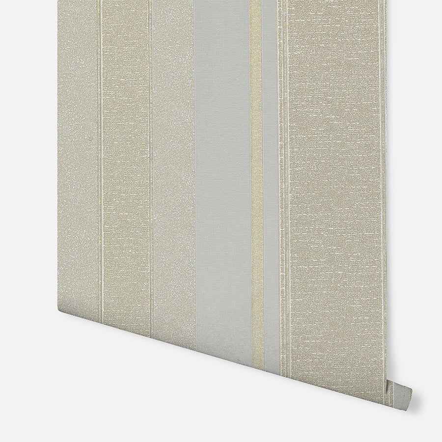 Palazzo Neutral Stripe Wallpaper - York Wallcoverings - AH290502 - York Wallcoverings Wallpaper