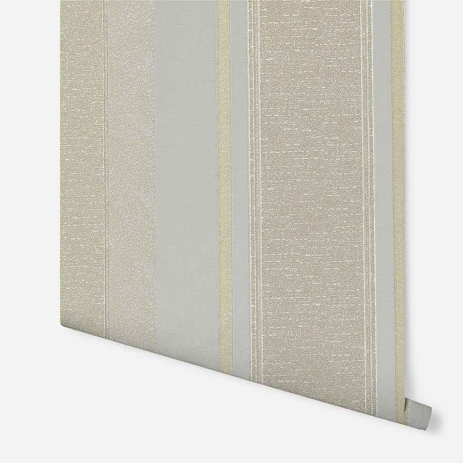 Palazzo Neutral Stripe Wallpaper - York Wallcoverings - AH290502 - York Wallcoverings Wallpaper