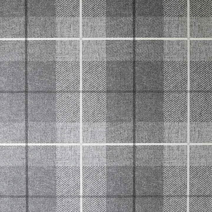 Hector Charcoal Plaid Wallpaper - York Wallcoverings - AH294900 - York Wallcoverings Wallpaper