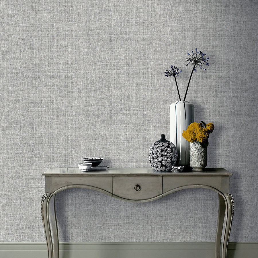 elfrida-grey-linen-wallpaper-york-wallcoverings-ah295400 - York Wallcoverings Wallpaper