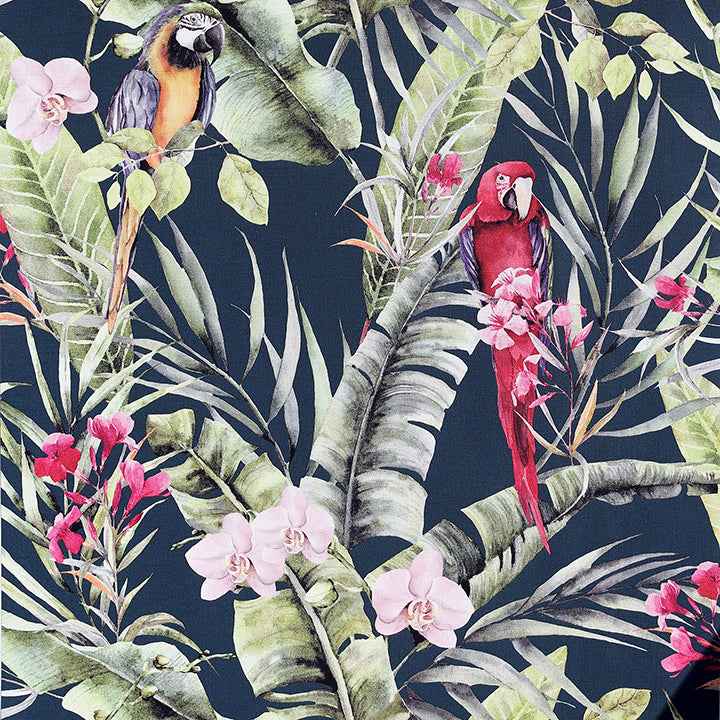 Rudy Navy Pretty Polly Wallpaper - York Wallcoverings - AH297106