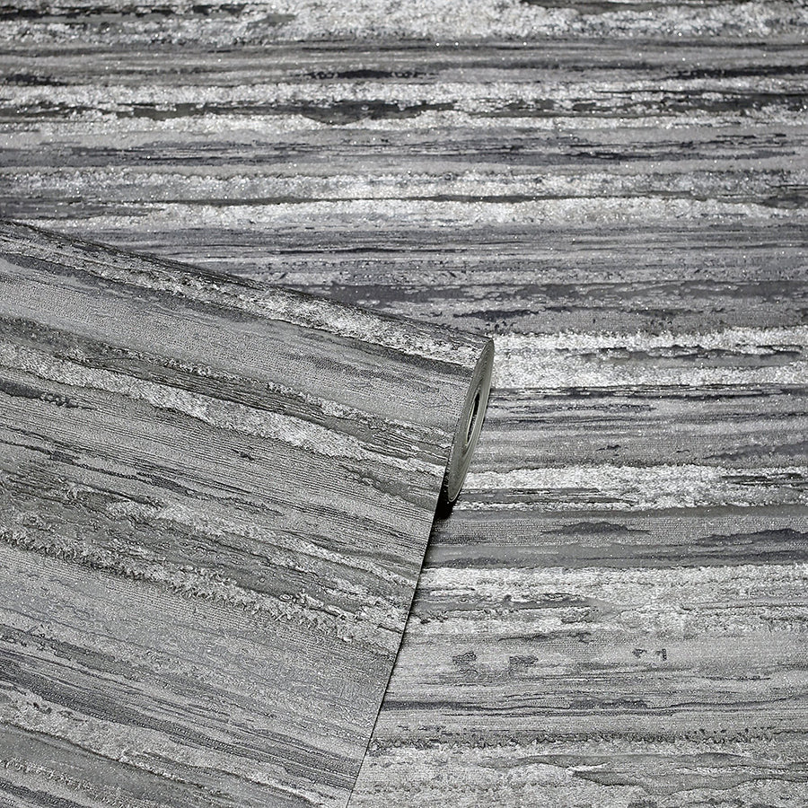 philomena-pewter-striated-wallpaper-york-wallcoverings-ah297702 - York Wallcoverings Wallpaper