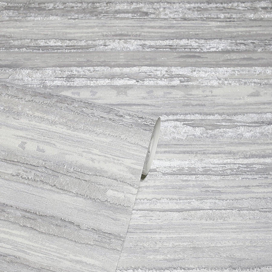 philomena-silver-striated-wallpaper-york-wallcoverings-ah297703 - York Wallcoverings Wallpaper