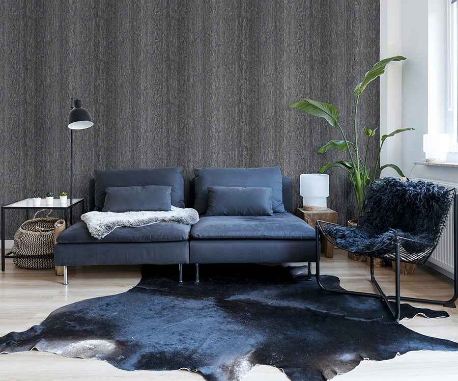 Ephraim Charcoal Radiance Plain Wallpaper - York Wallcoverings - AH298500 - York Wallcoverings Wallpaper