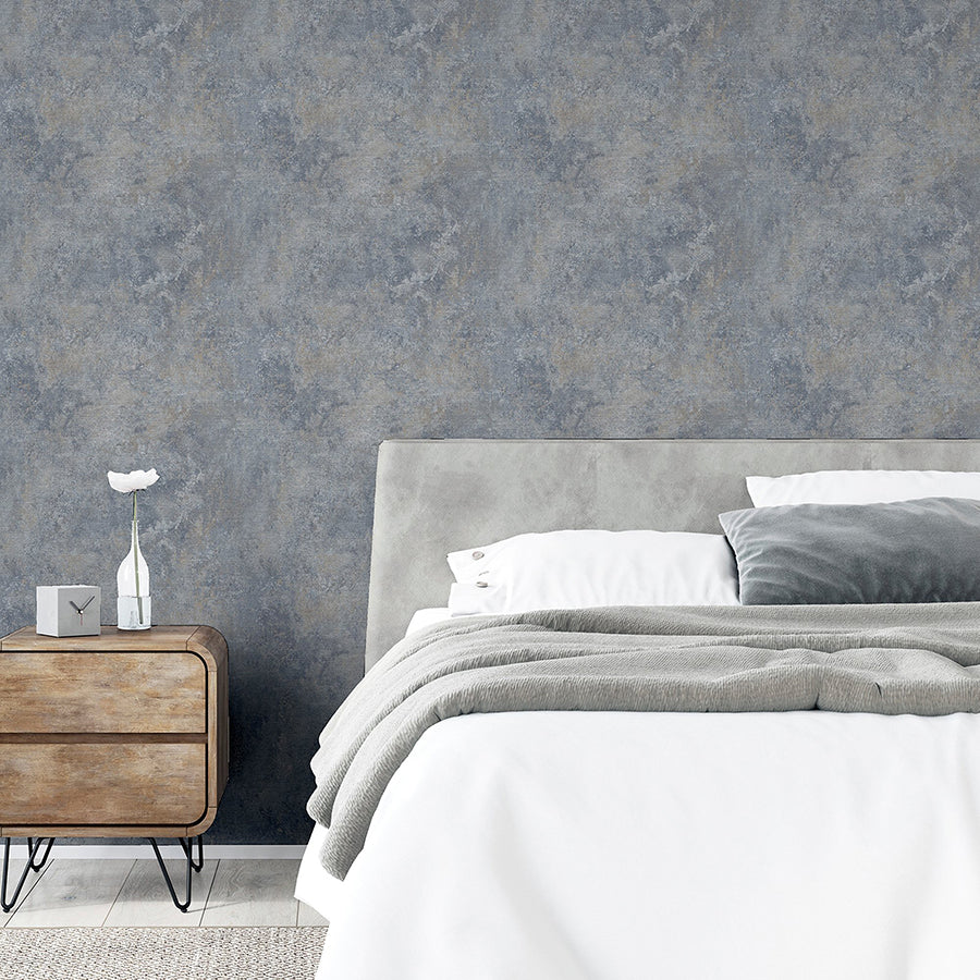 gideon-light-grey-distressed-wallpaper-york-wallcoverings-ah298601 - York Wallcoverings Wallpaper