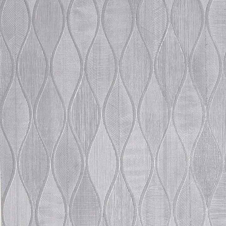 Mattais Silver Ogee Wallpaper - York Wallcoverings - AH299001 - York Wallcoverings Wallpaper