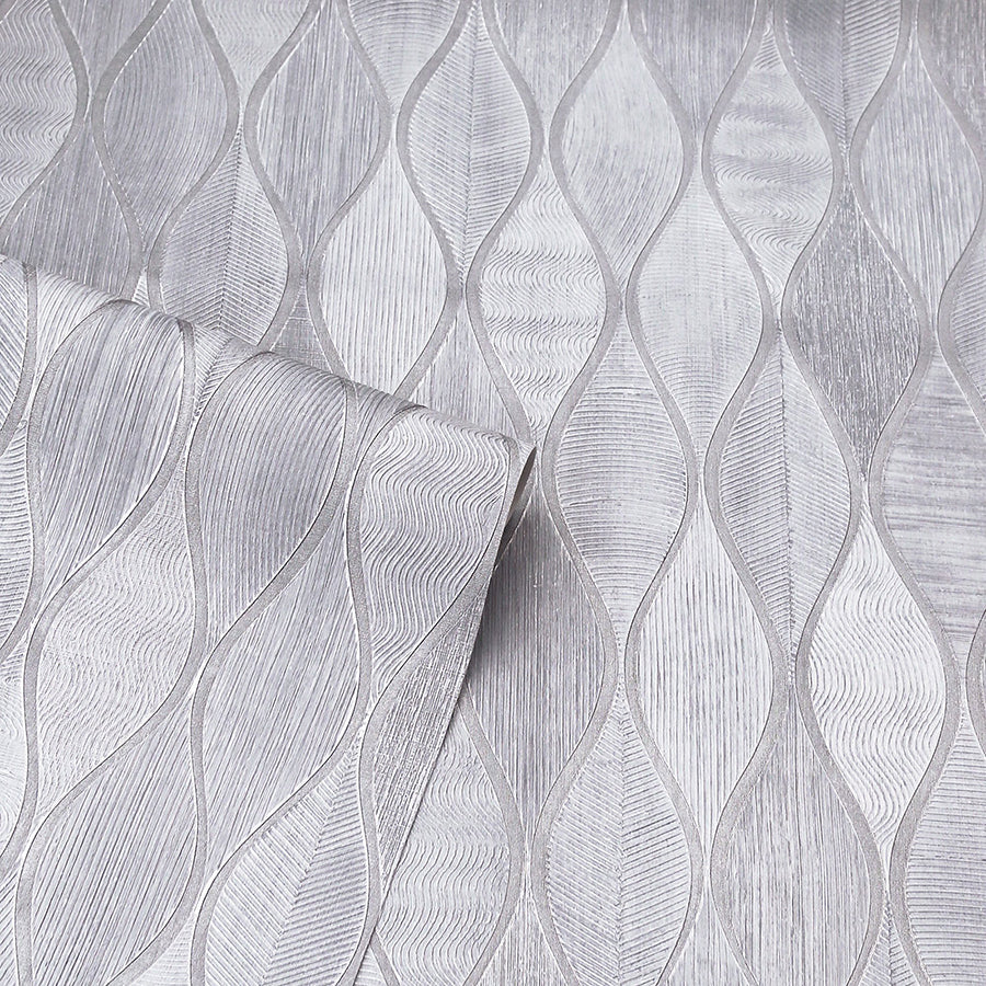 mattais-silver-ogee-wallpaper-york-wallcoverings-ah299001 - York Wallcoverings Wallpaper